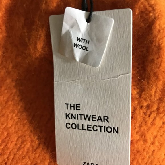 New ZARA Relaxed Fit Wool Blend Knit Large NWT - Picture 5 of 6